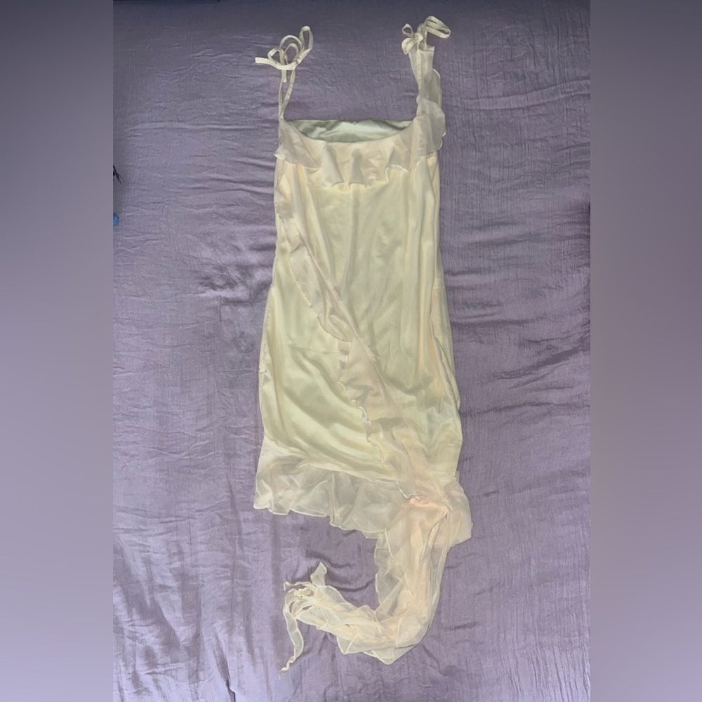 Yellow Ruffle Dress